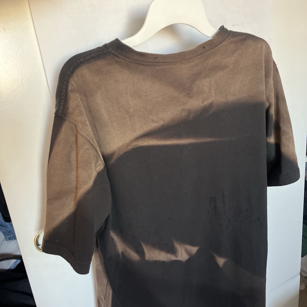Sun faded & Distressed Carhartt Black Tee shirt (no pocket)