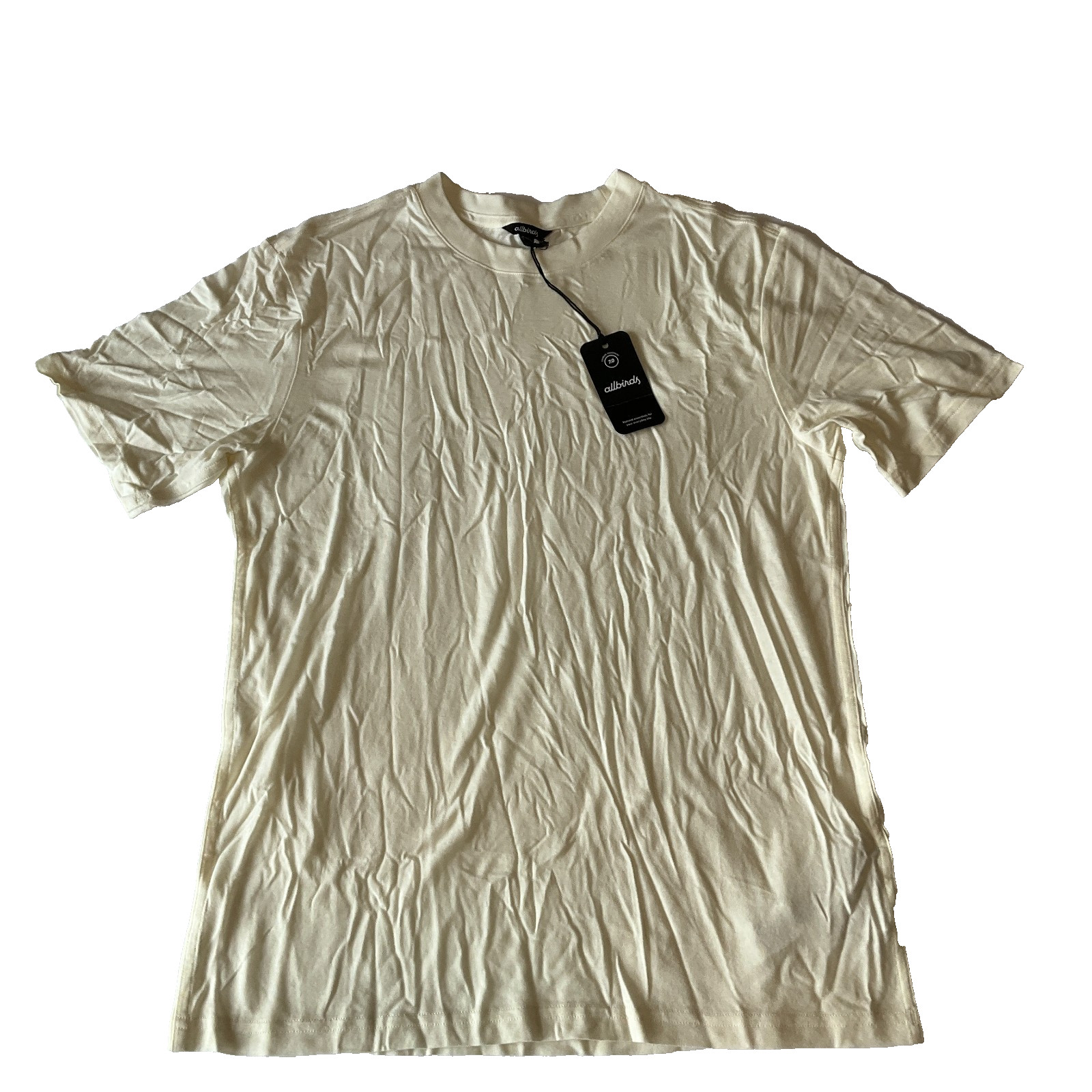Allbirds Short Sleeve T Shirt Mens Size M Cream Sea Tee Stretch Crew Neck