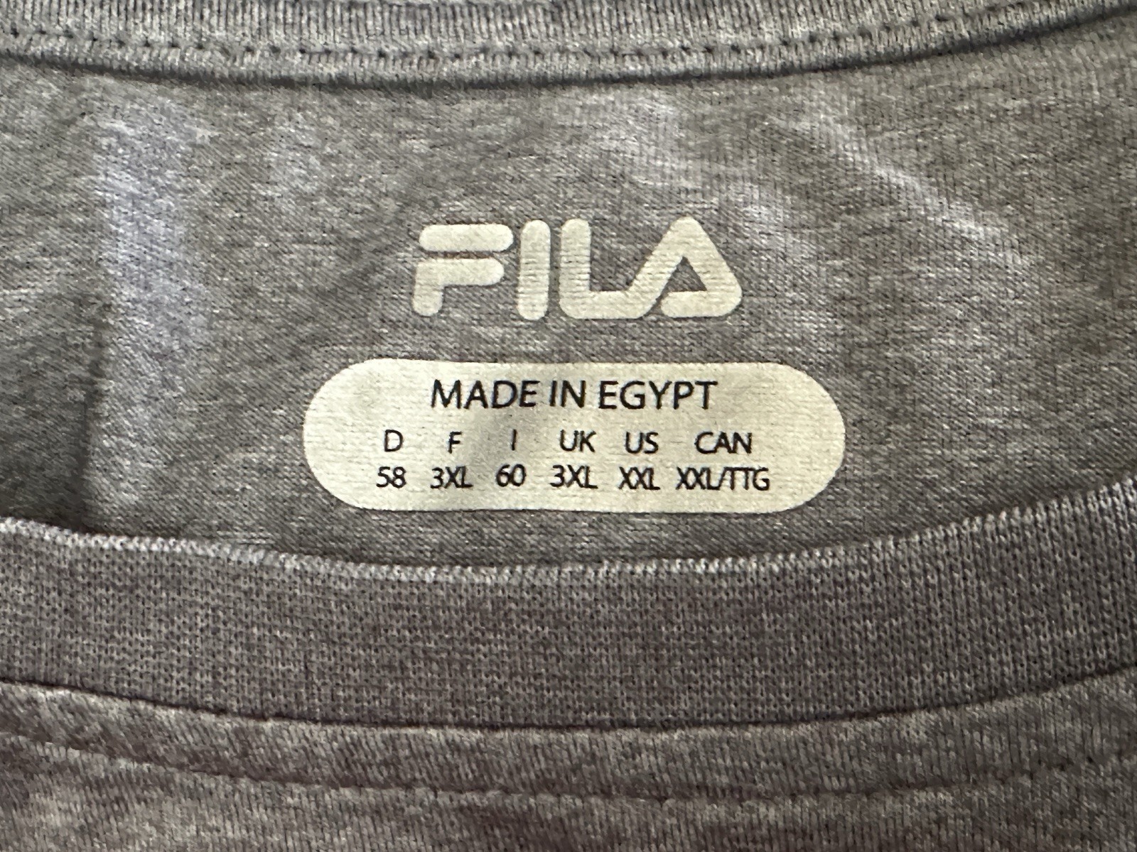 Lot 3 Fila Sport T-Shirt Men’s XXL Gray & Red Crew Neck Casualwear Athleticwear