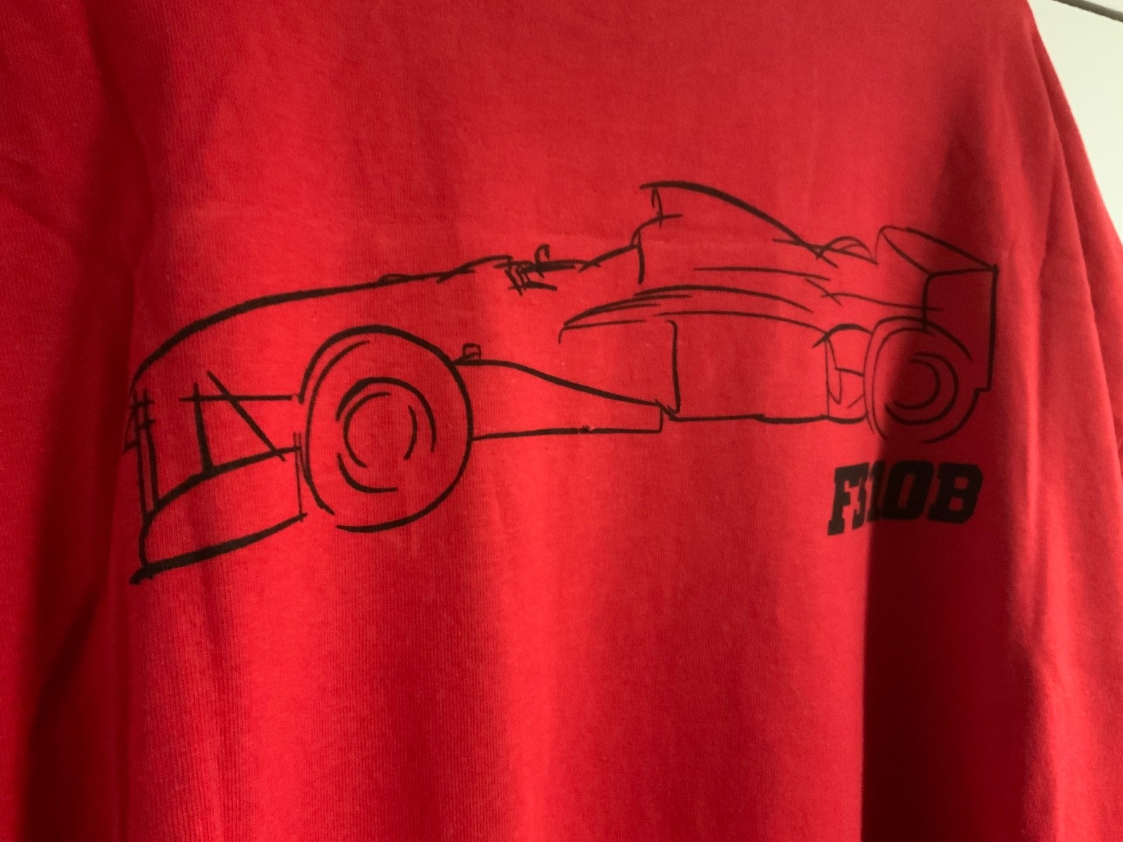 VTG NEW W/TAG 1996 SPA Official Ferrari F310B Double Sided RED Graphic Shirt XXL