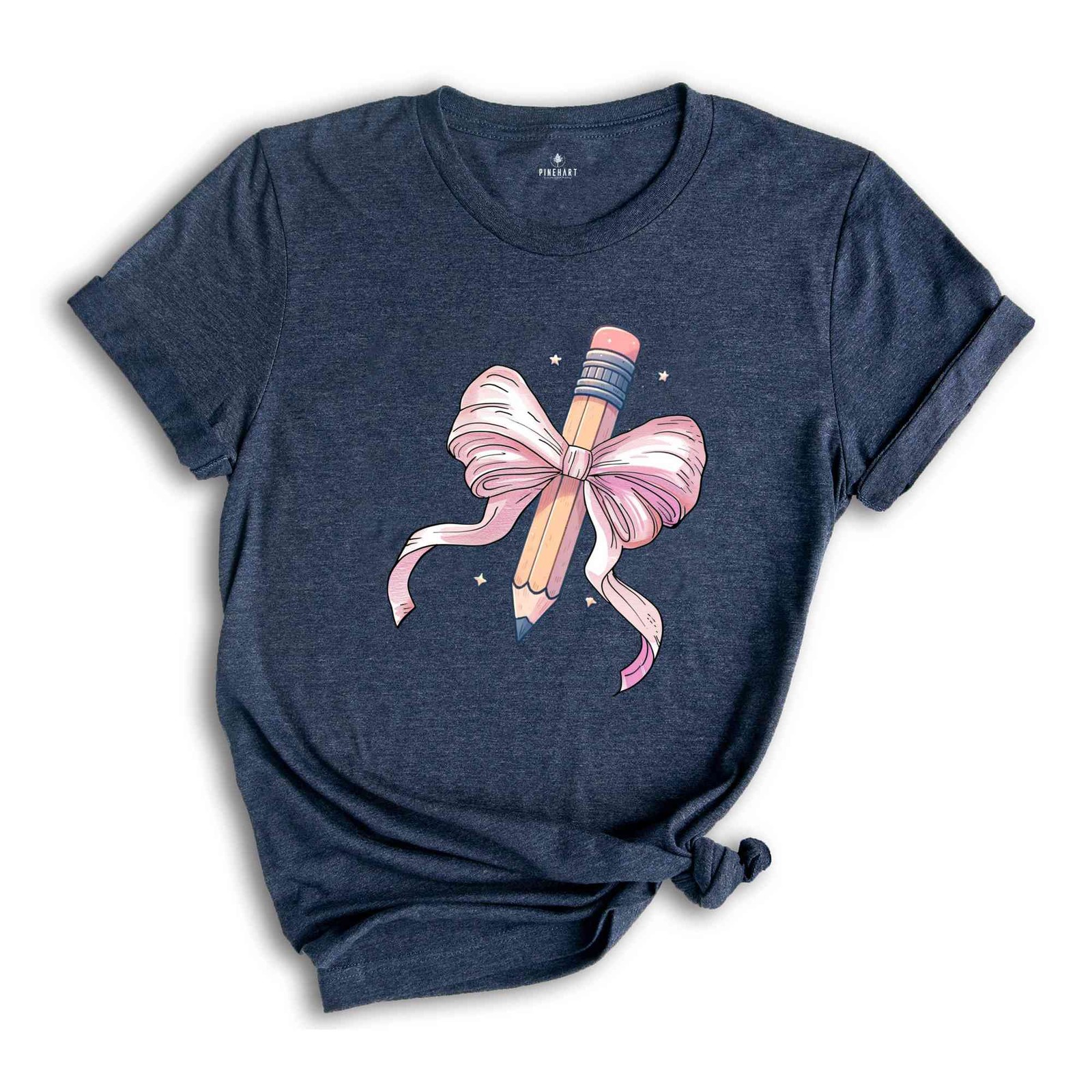 Coquette Teacher T-shirt, Coquette Pencil Bow T-shirt, Back To School Tee, Teach