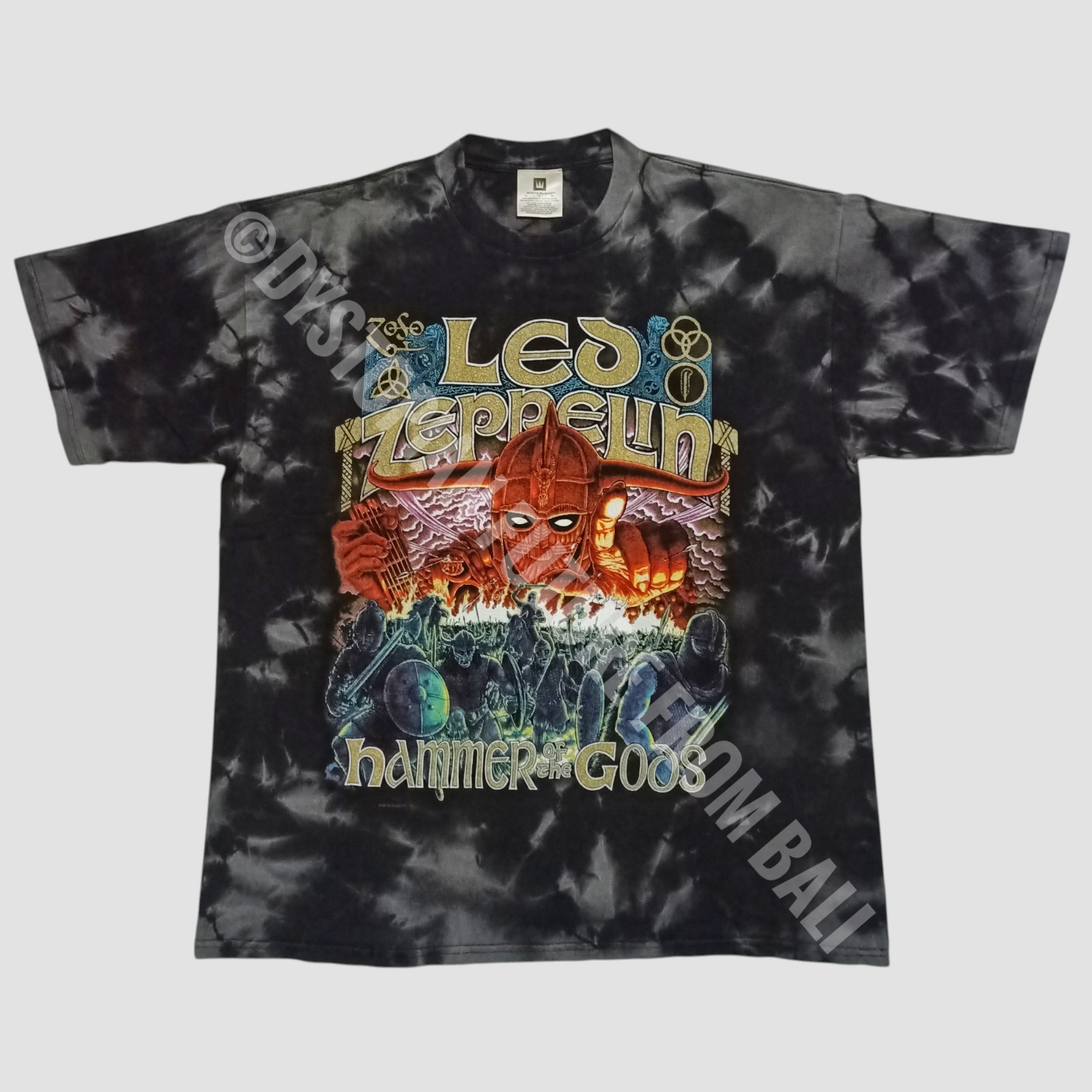 Vintage 1999 Led Zeppelin – Hammer Of The Gods Tie Dye Winterland Band T-shirt