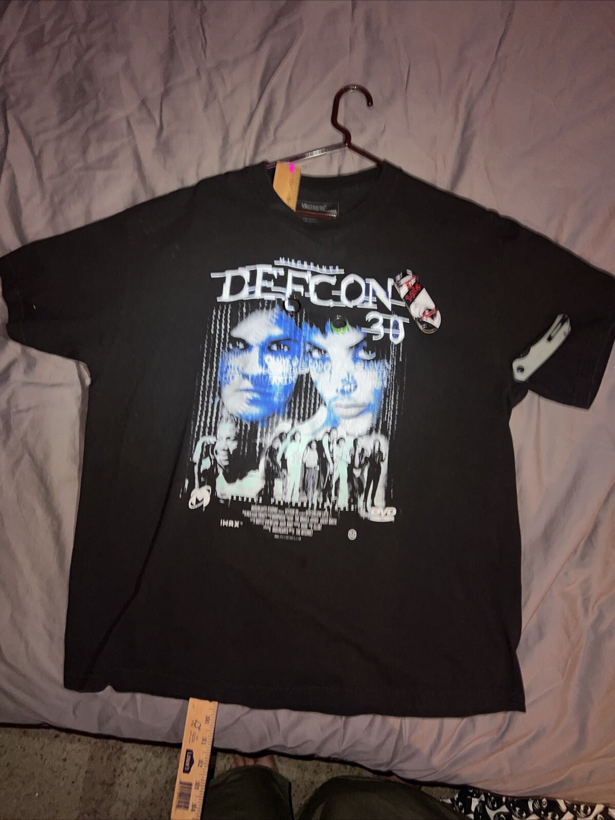 Defcon 30 Miscreats XL T-shirt Angelina Joely Sick Boy Hackerz MatrixCode