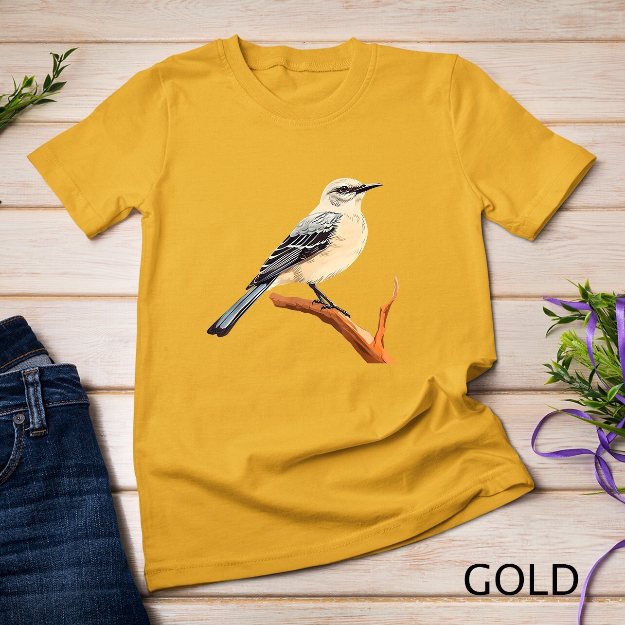 Northern mockingbird lover illustration T-Shirt Unisex T-shirt