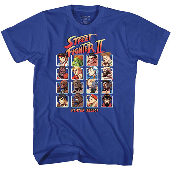 Street Fighter Capcom Video Game Fighter Blocks Player Select Men&rsquo;s T Shirt