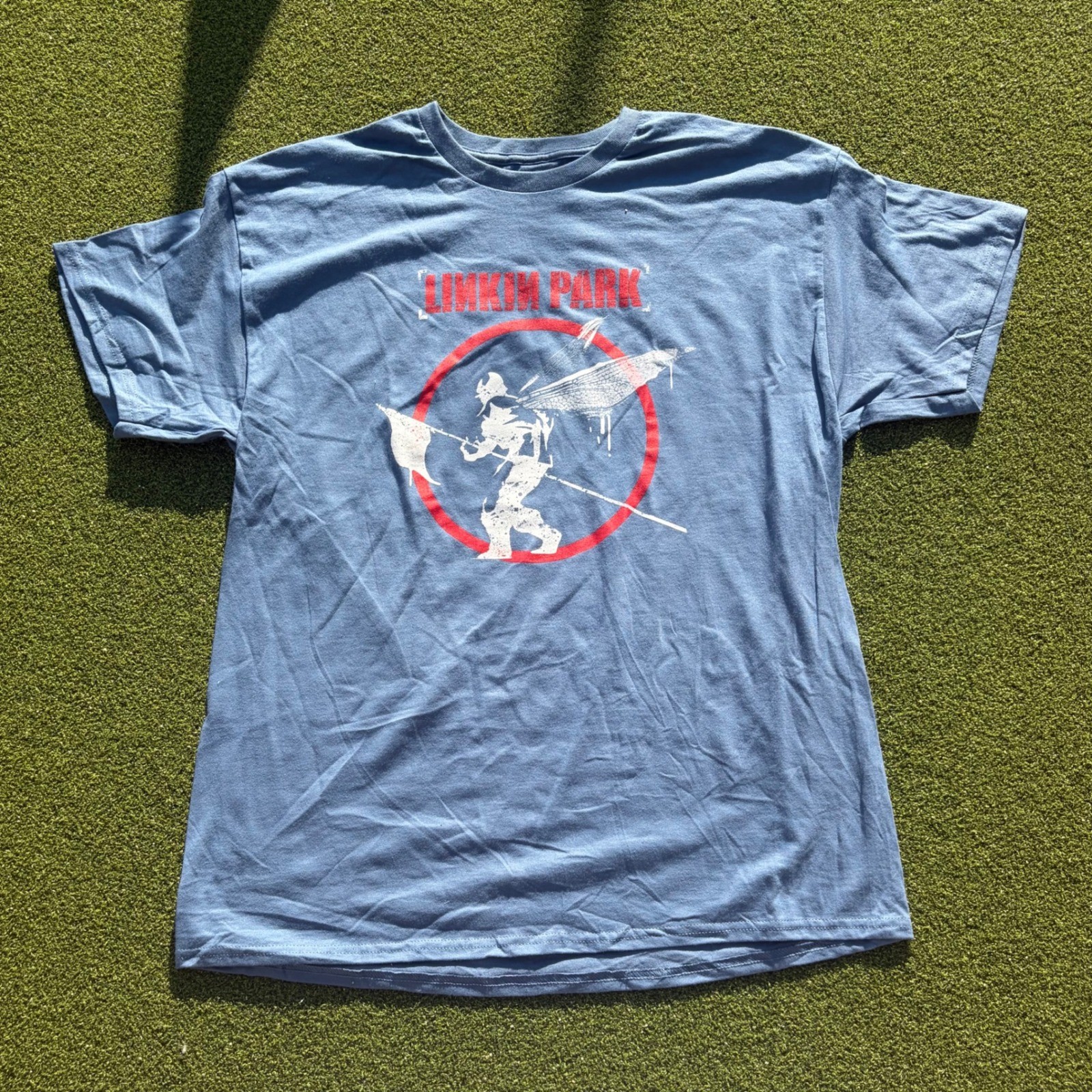 NWOT Linkin Park Hybrid Theory Soldier Graphic T-Shirt Mens XL Blue Band Tee