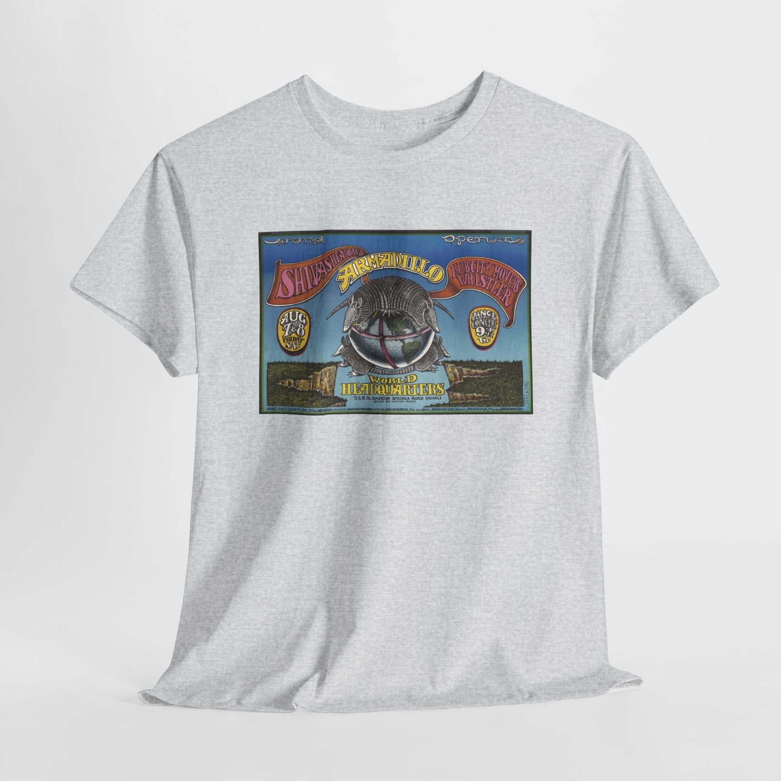 Vintage Armadillo World Headquarters Retro Austin TX Souvenir Graphic T-Shirt
