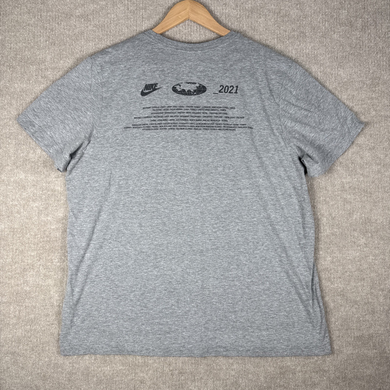 Nike Tee XL – South Asia Tee – Grey Community United Series – Rare Streetwear