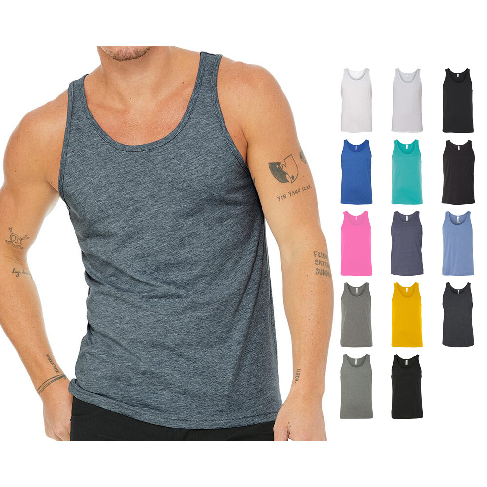 Bella + Canvas Unisex Jersey Tank Top Sleeveless Shirt 3480 3484 3480CVC