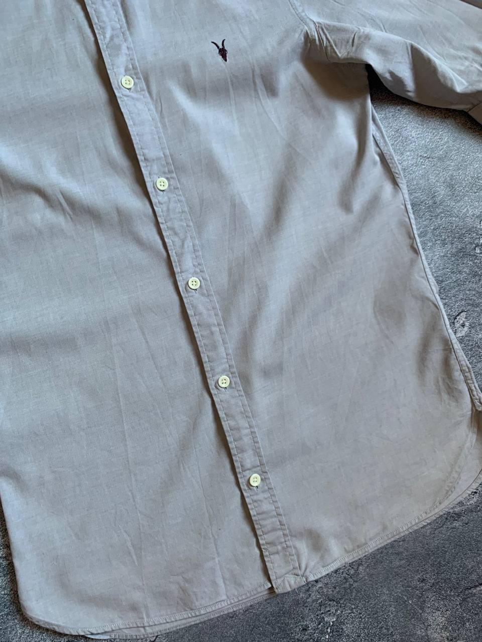 AllSaints Men’s Shirt XSmall (US XS(S) / EU 44) – Gray, Cotton, Short Sleeve