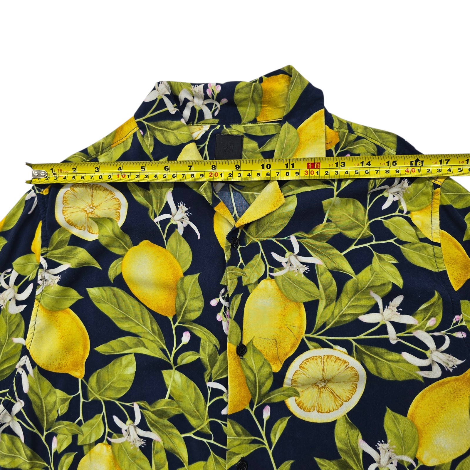 Clevercare Boys Shirt Navy Blue Floral Button Up Size M Regular Condition New