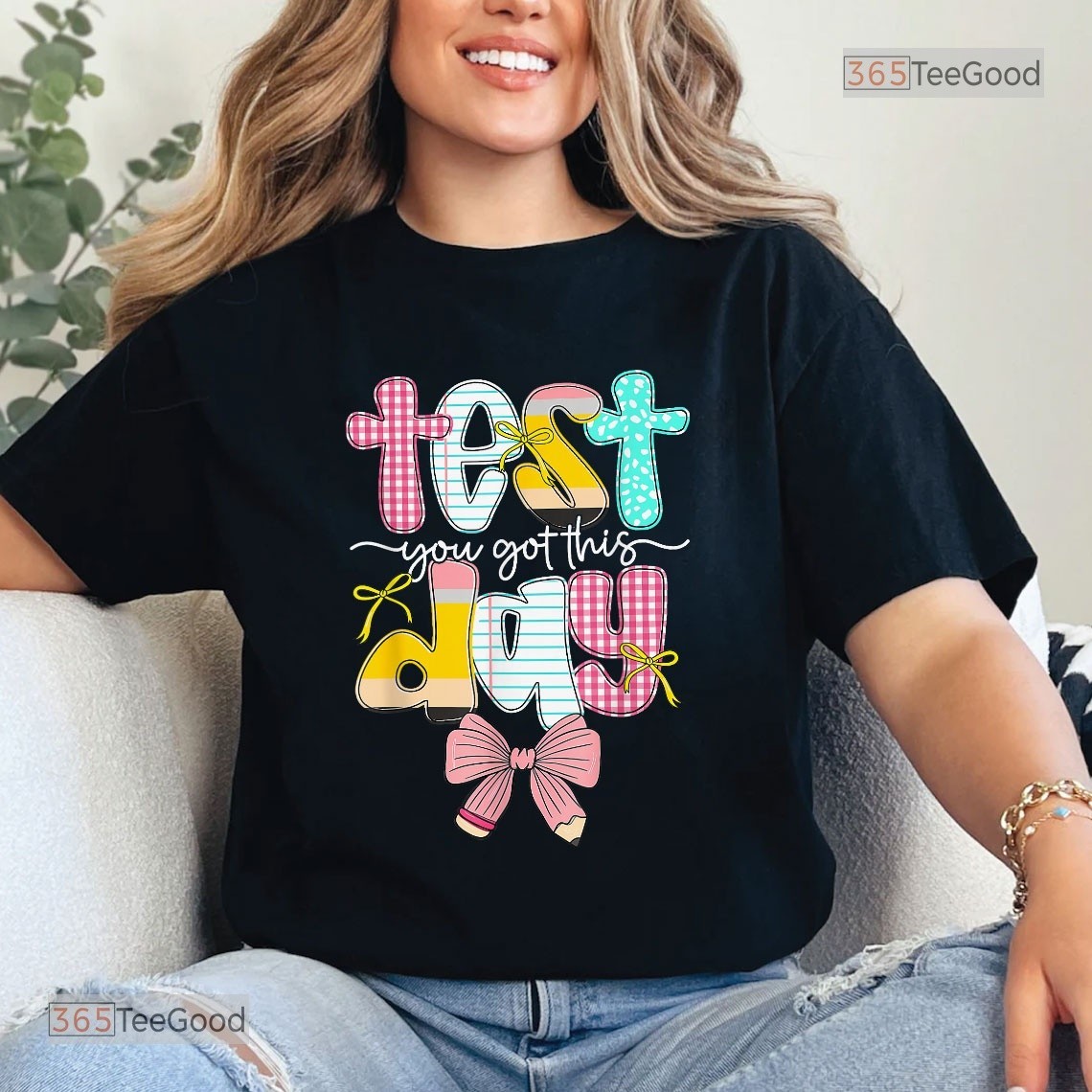 Pencil Coquette Bow Test Day You Got This Shirt, School Testing Teacher Tee