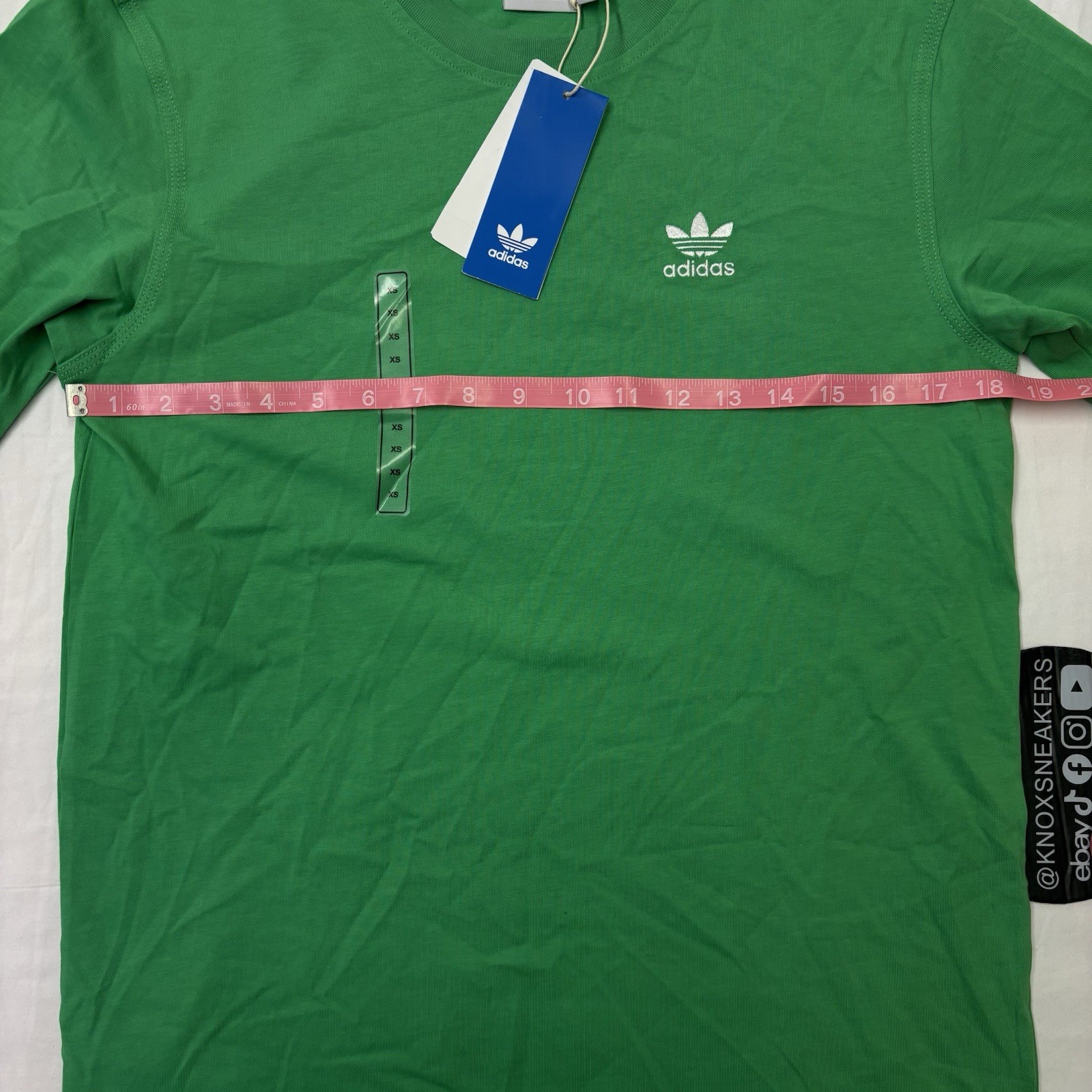 Adidas Originals Trefoil Ess Tee Energy Green T-Shirt JN0235 Men’s Size XS