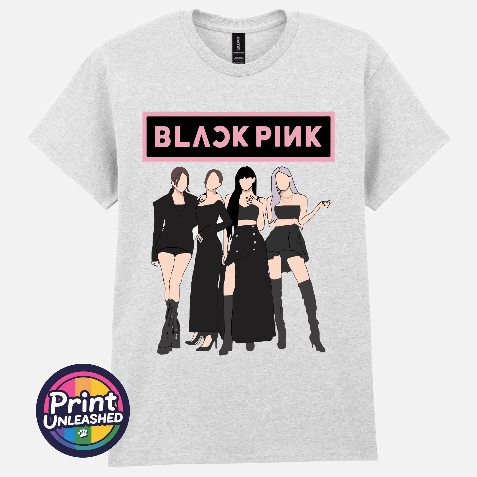 BLACKPINK T-Shirt KPOP Band Graphic Tee Black Pink Unisex Top Teen Adult S-2XL