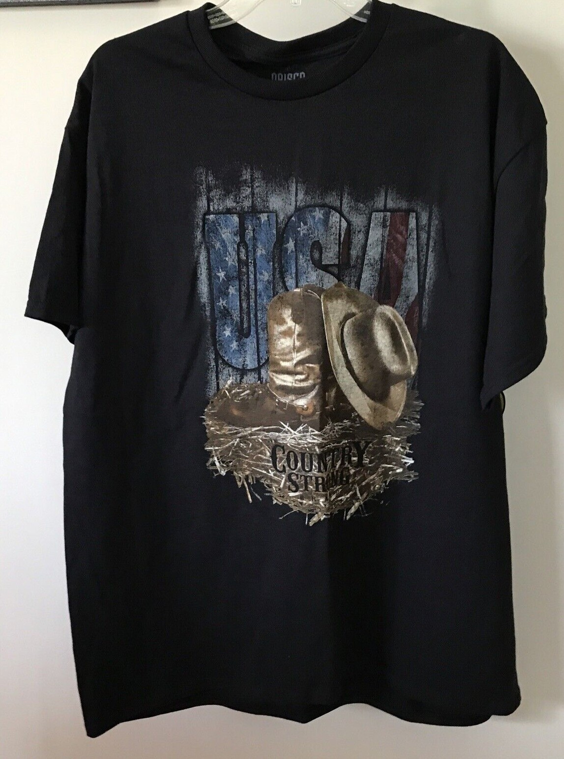 Brisco Brands USA Country Strong Black Cotton Shirt – Men&rsquo;s Size XL NEW