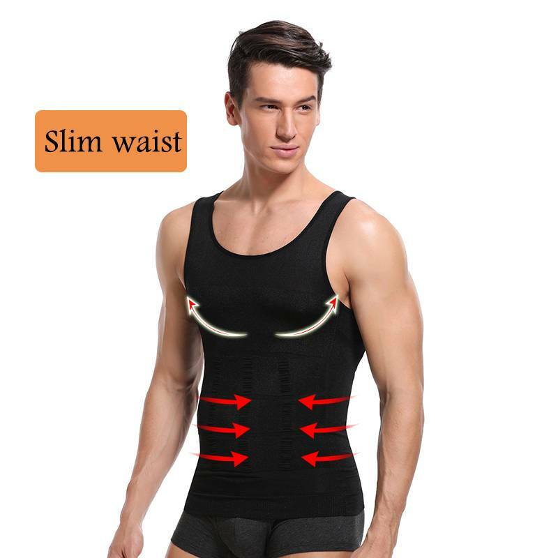 Men&rsquo;s Slimming Vest Body Shaper Abs Abdomen Compression Shirt Workout Tank Tops