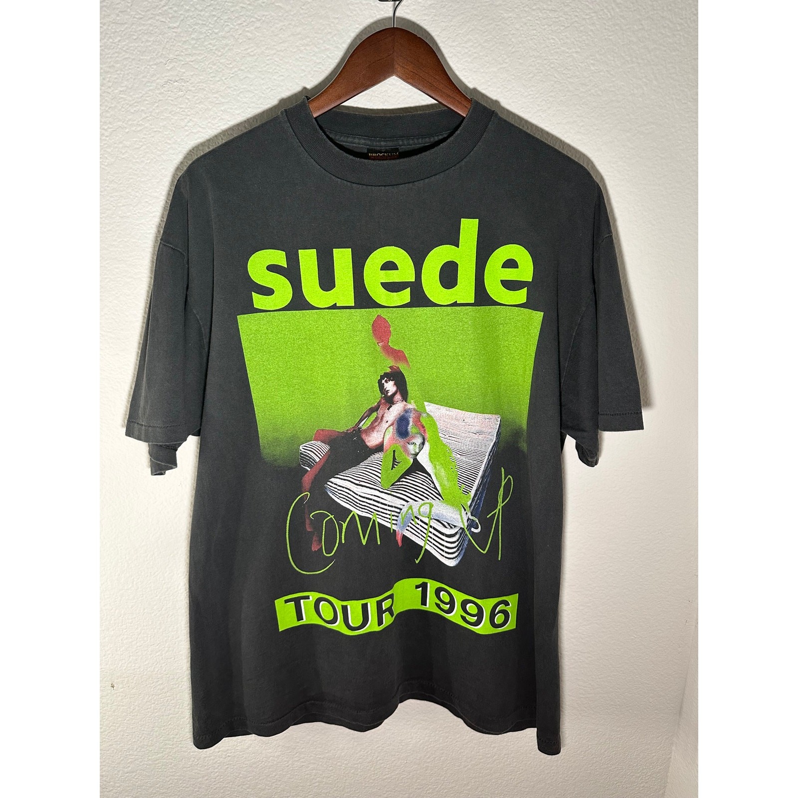 Suede « Coming up Tour 1996 » Vintage Reprint Brockum Tag Single Stitch