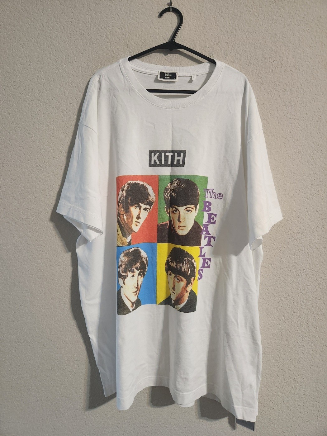 KITH x Beatles NWT 1962 Vintage Tee White Four-panel graphic size XL