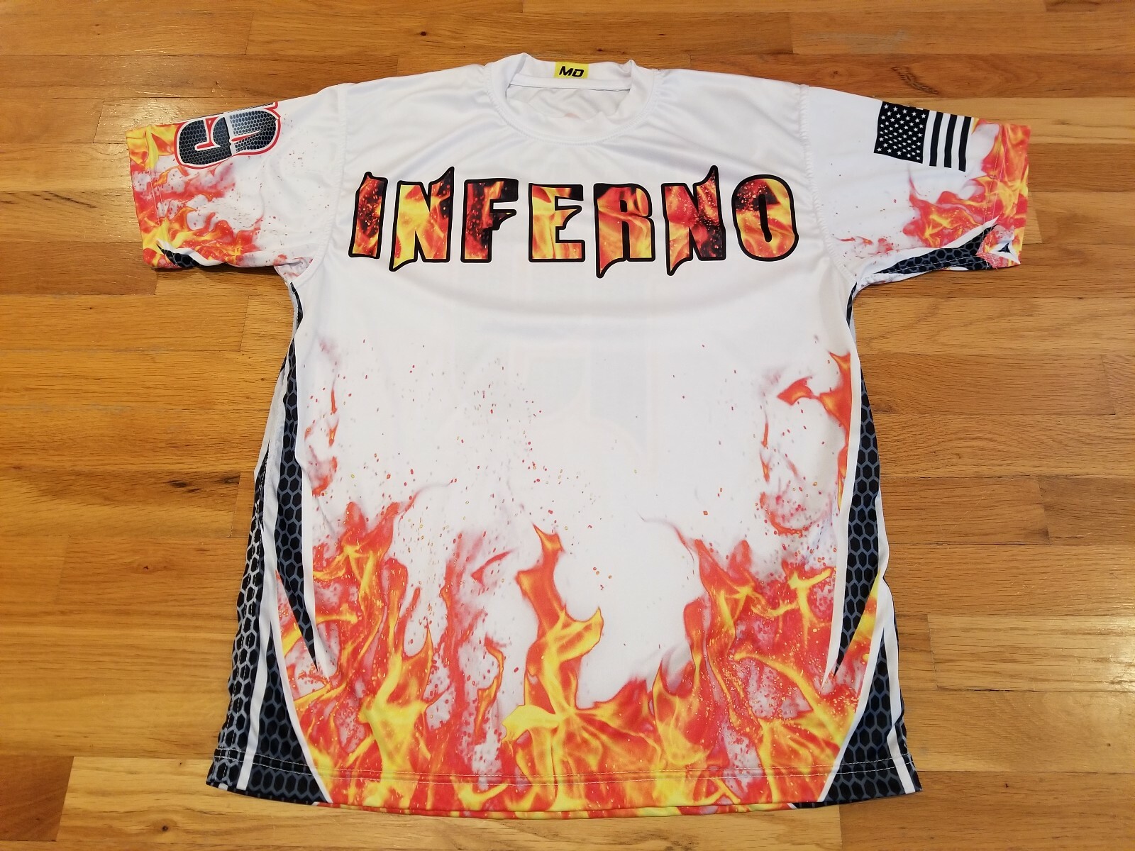 megadeath Inferno Becker 19 shirt jersey top no tag, size L large?