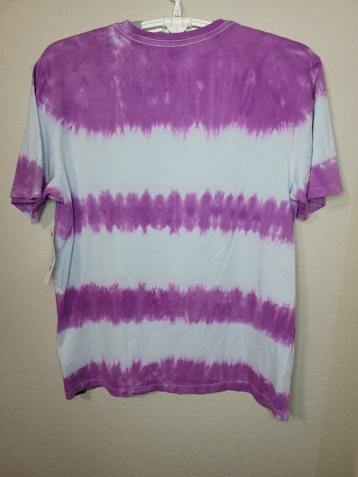 NWT Hurley Mens XL Purple Tie Dye Everyday Washed + Wave Short Sleeve Shirt XL47