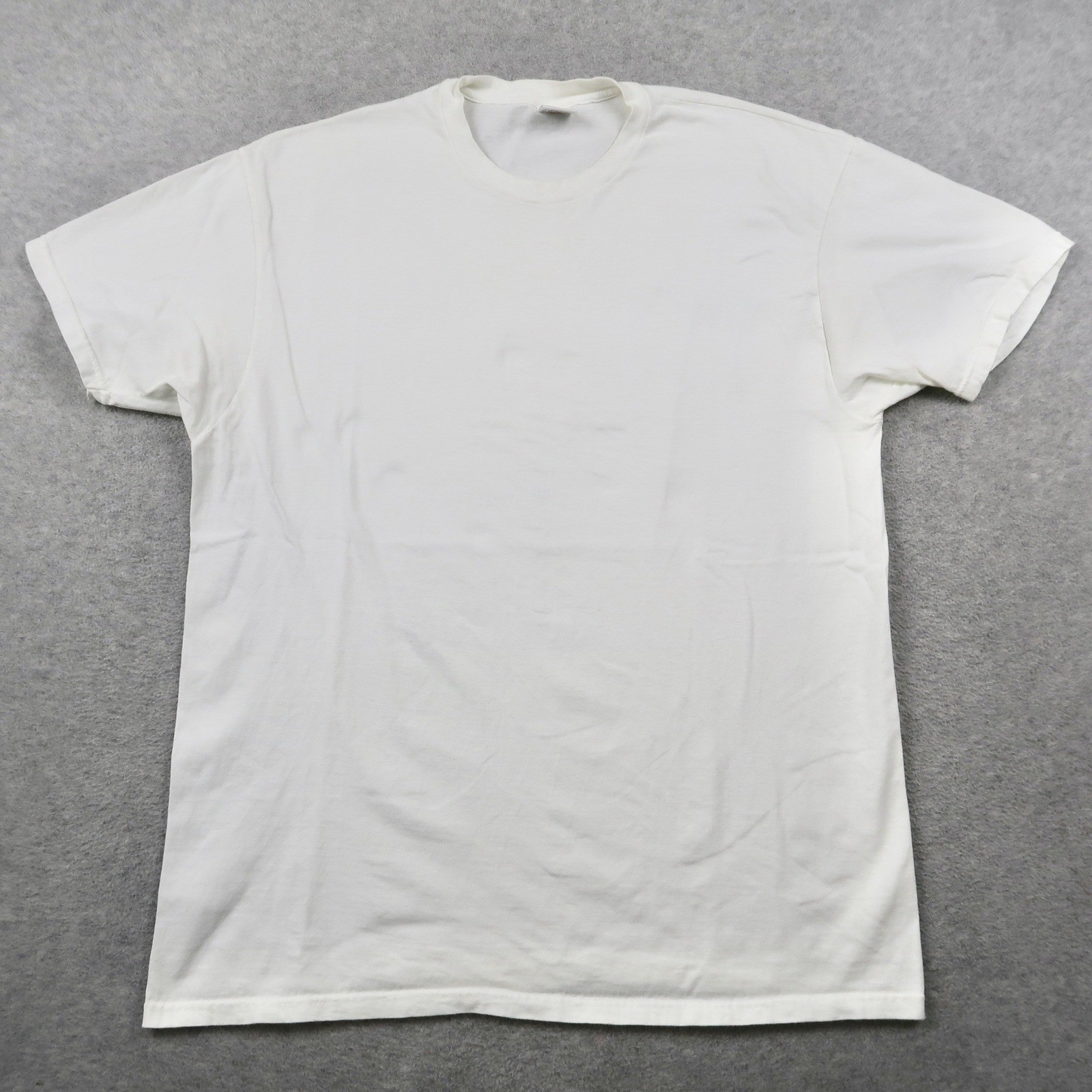 Vintage Kirkland Signature Select Mens XL White Combed Cotton Crew Neck T-Shirt