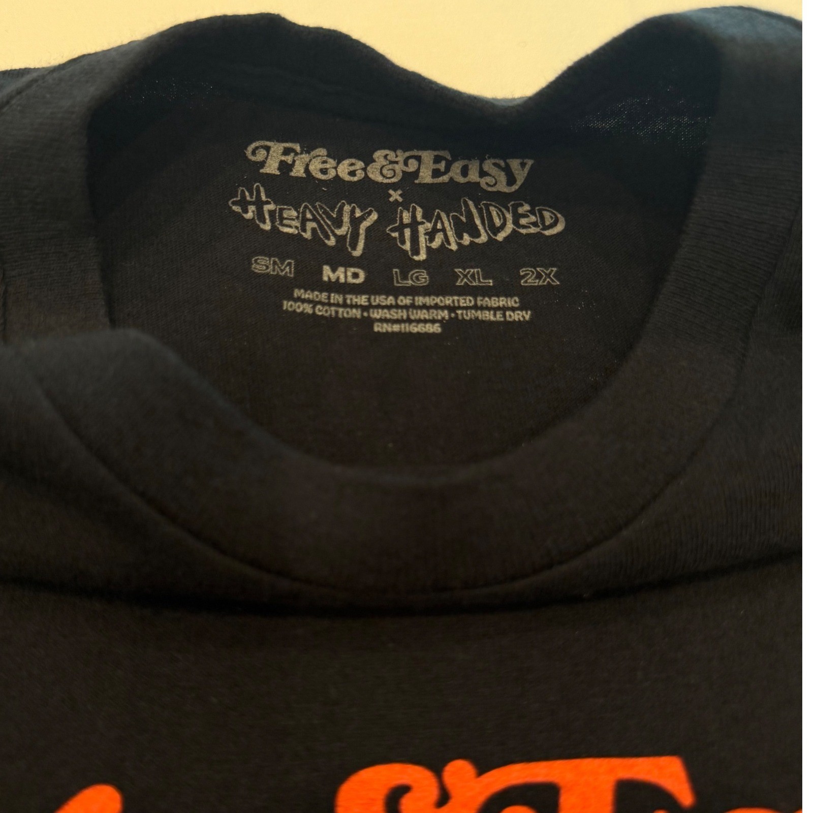 Free & Easy x Heavy Handed Silver Lake Dont Trip Graphic T-Shirt Black Medium