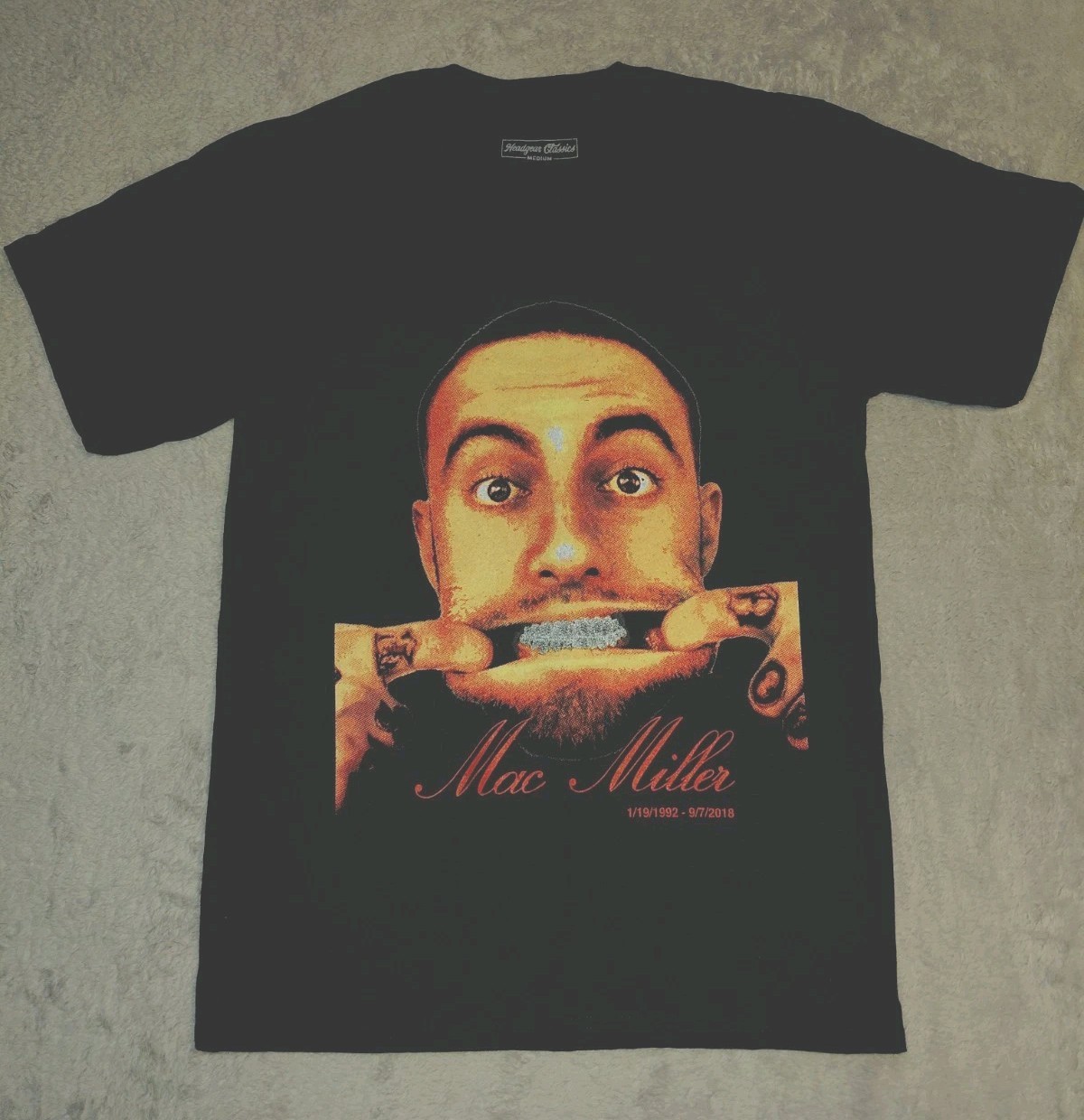 Machine Miller Headgear Classics T-Shirt Men&rsquo;s Medium Black NWOT
