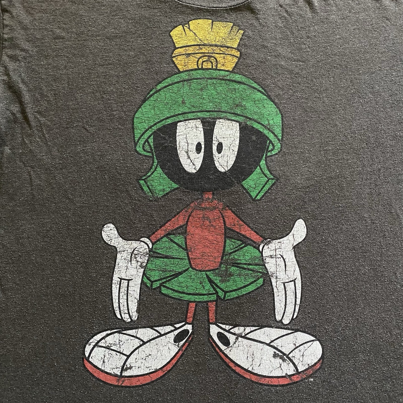 2010s Marvin The Martian T Shirt Mens Size XL Gray Cartoon Looney Tunes