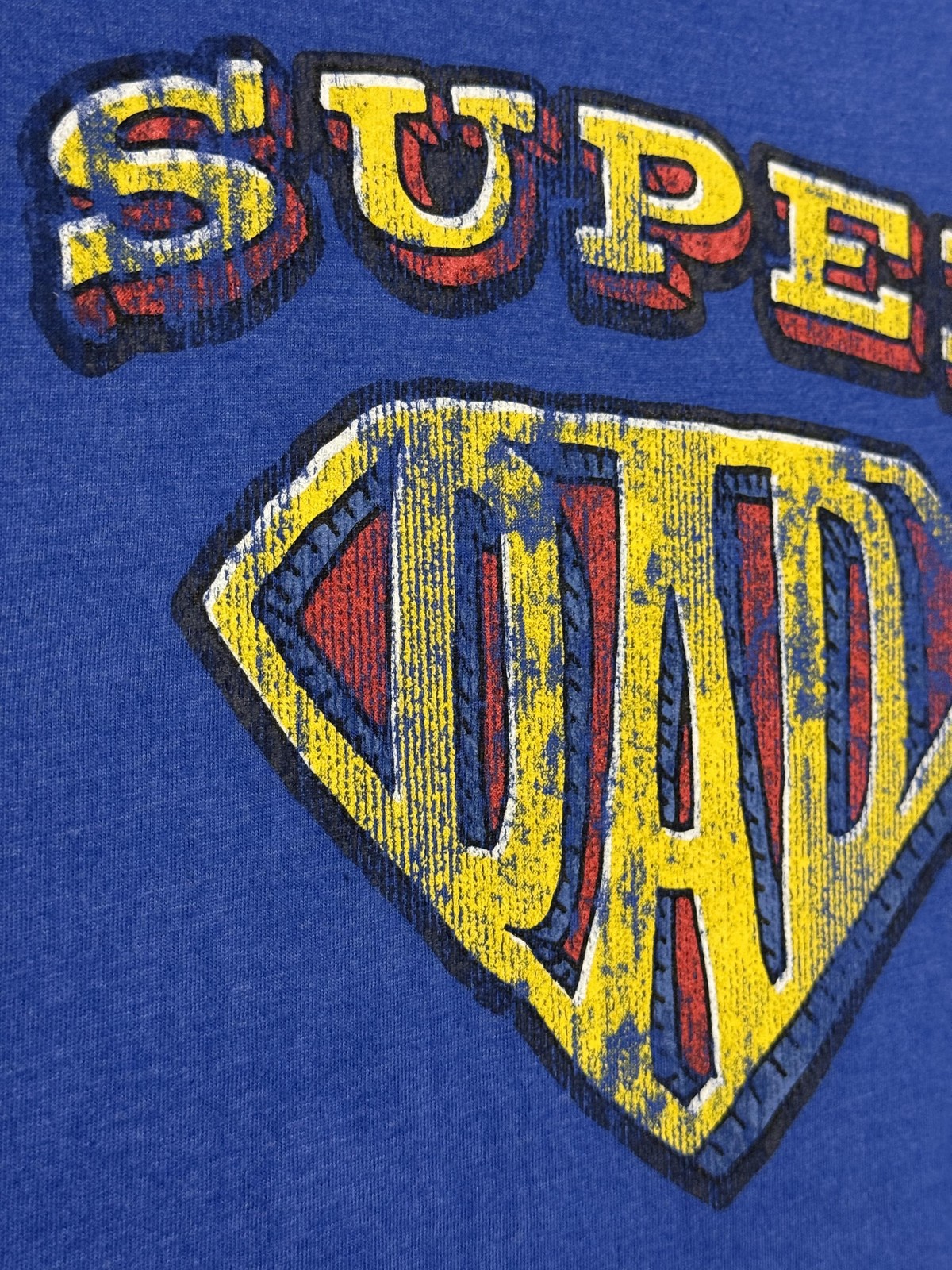 Super Dad Shirt Mens Medium Blue Way To Celebrate Father&rsquo;s Day Graphic Tee