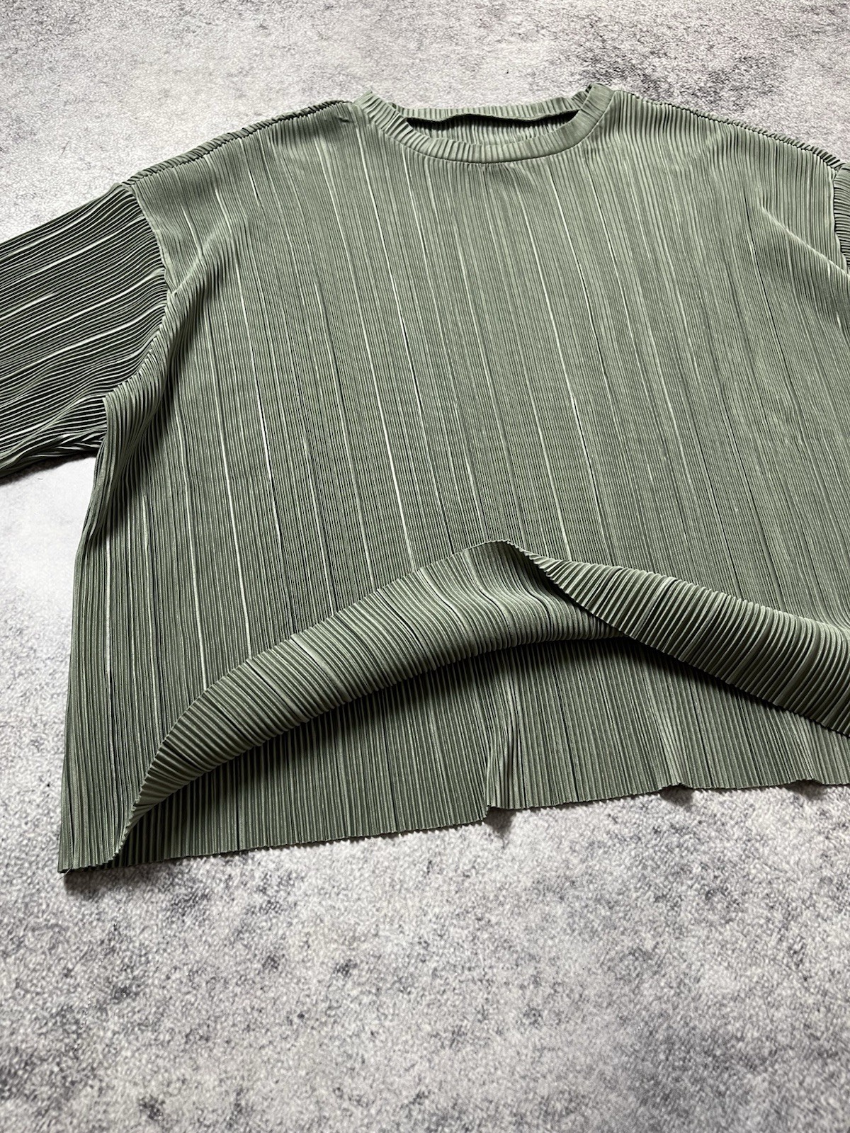 🔥ISSEY MIYAKE PLEATS PLEASE STYLE 00&rsquo;S VINTAGE CROPPED UNBRANDED T SHIRT JAPAN