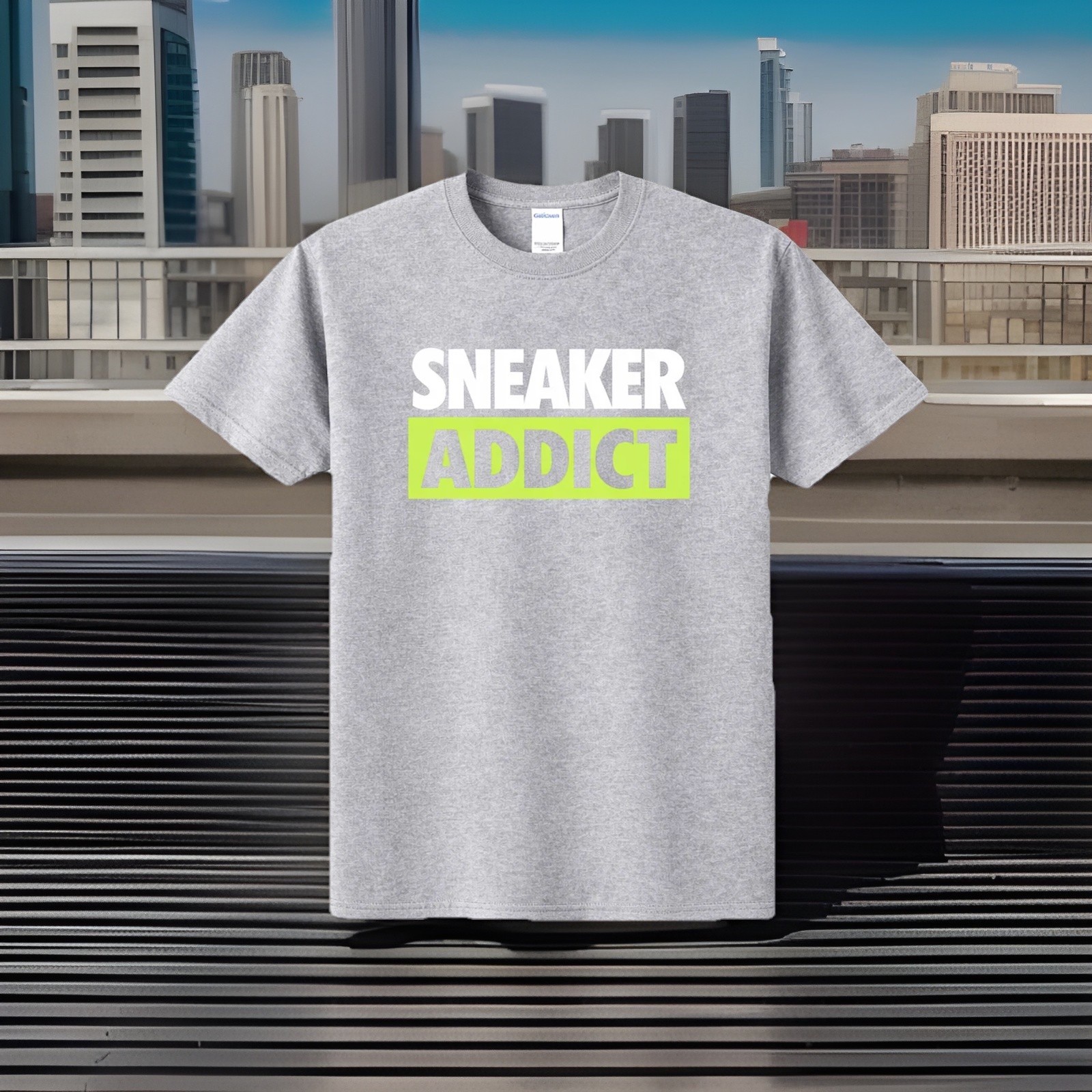 sneaker addict – volt green label (t-shirt color variety)