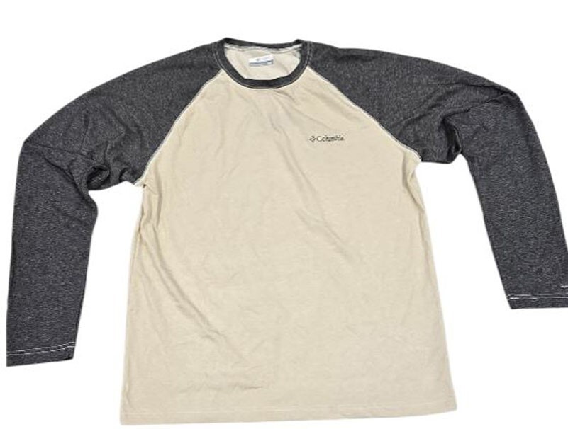 Columbia Men&rsquo;s Long Sleeve Raglan Stone Shark Heather