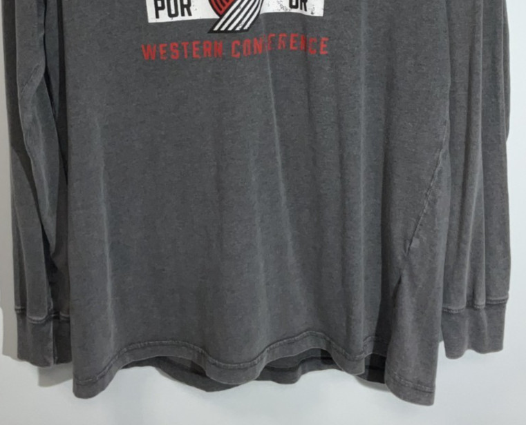 Portland Trail Blazers Long Sleeve T-Shirt Men&rsquo;s Extra Large Gray