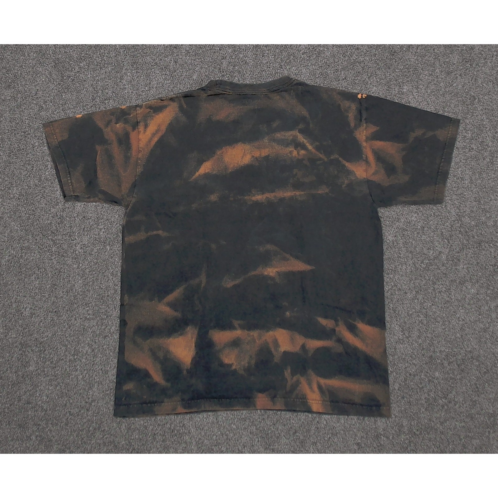 Nike Iowa Hawkeyes Custom Bleach Tie Dye Center Swoosh T Shirt Medium