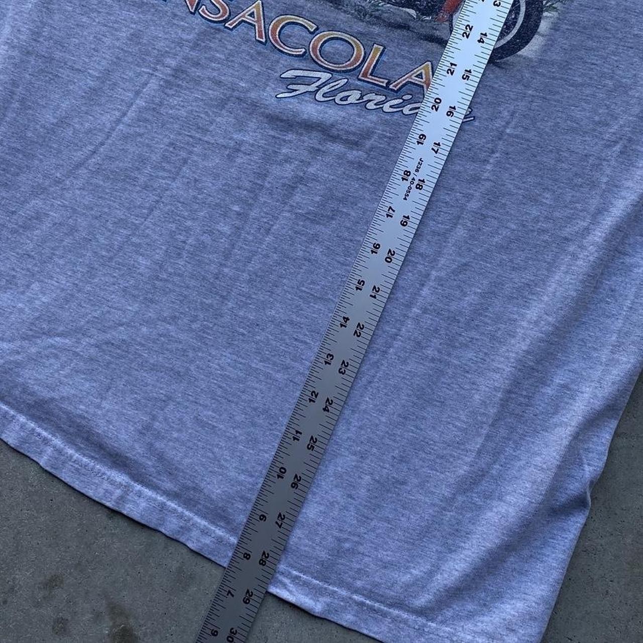 Vintage Y2K Harley Davidson Pensacola Florida Distressed Pocket T Shirt Mens XL