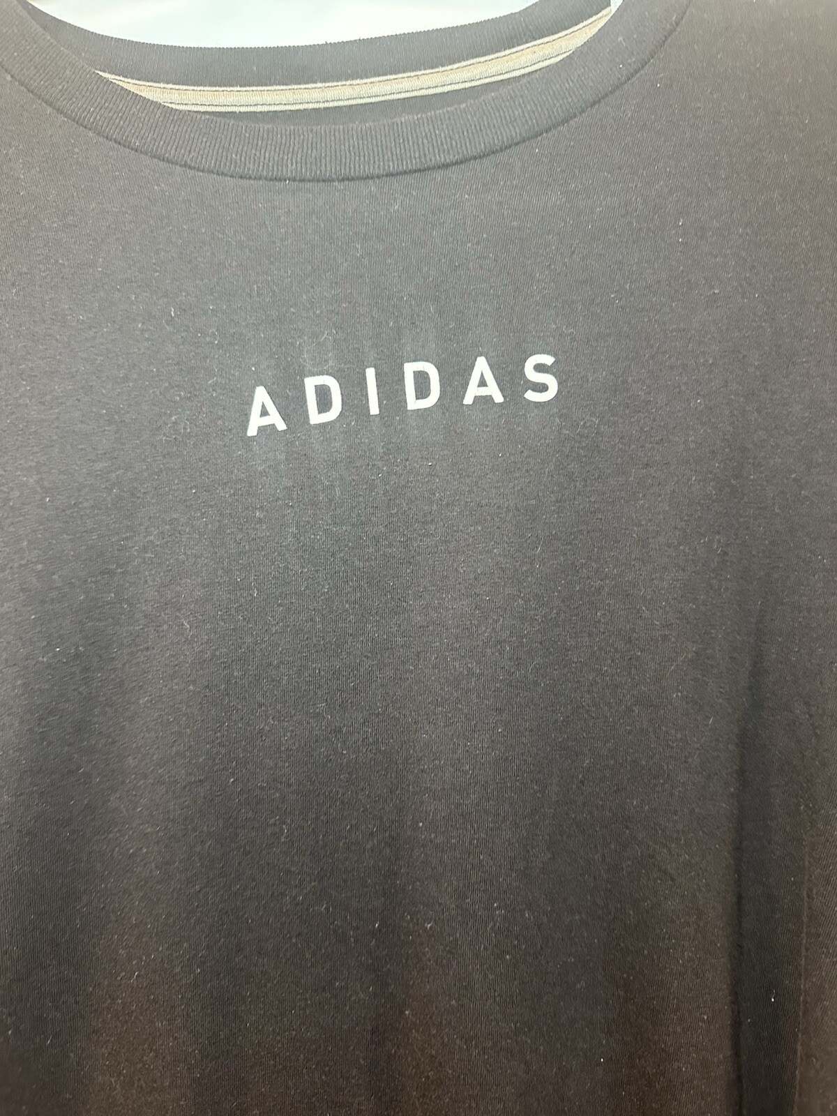Adidas The Go To Performance Tee Climate Black Logo Size Medium