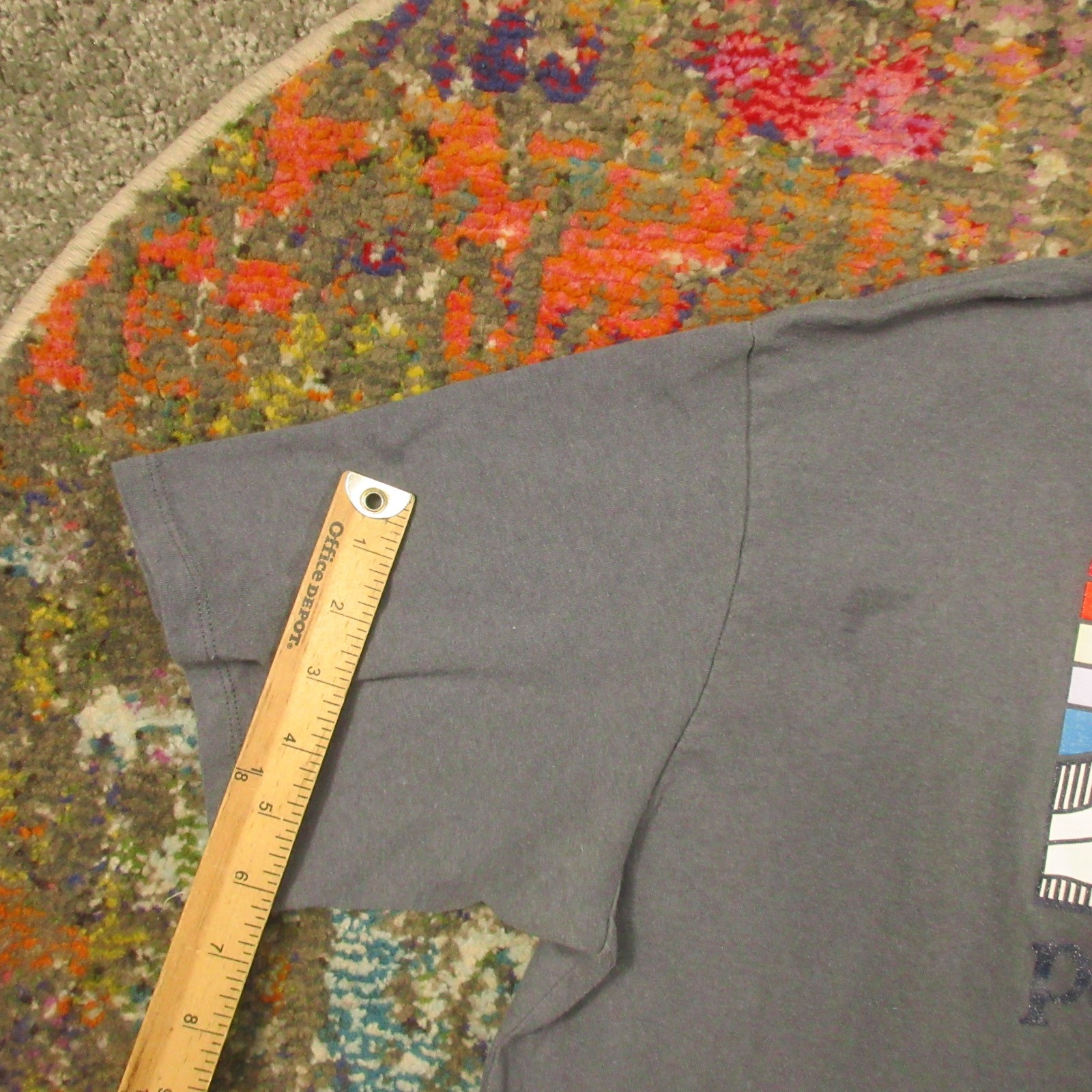 Patagonia Short Sleeve Pocket T Shirt Mens Gray Responsibility Stains*