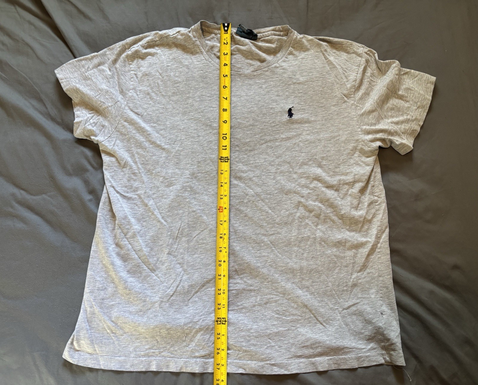 Vintage Polo By Ralph Lauren Tee Shirt Mens Large Gray Single Stitch Pony Logo
