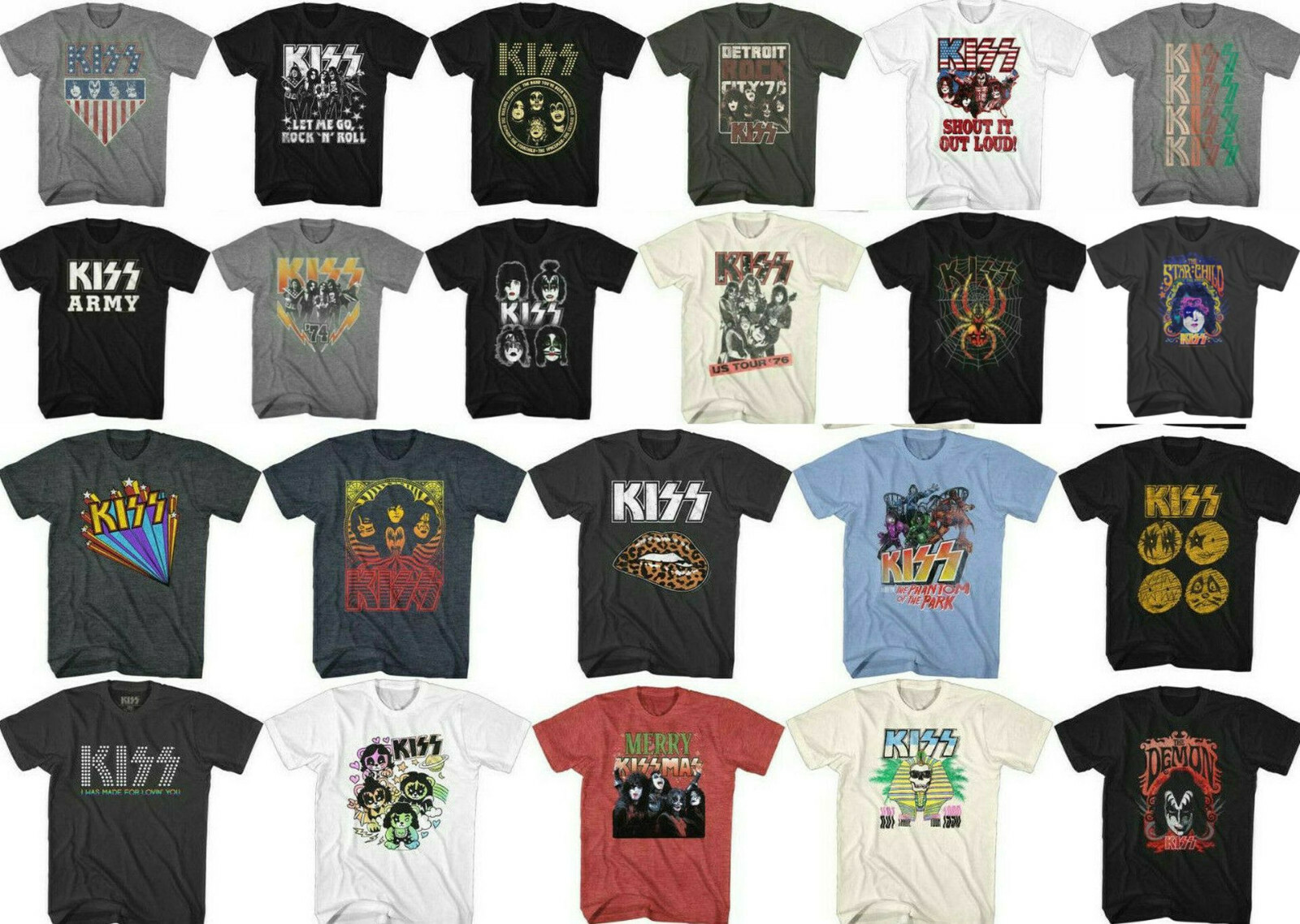 Pre-Sell Kiss Rock Band Music Licensed T-shirt #1