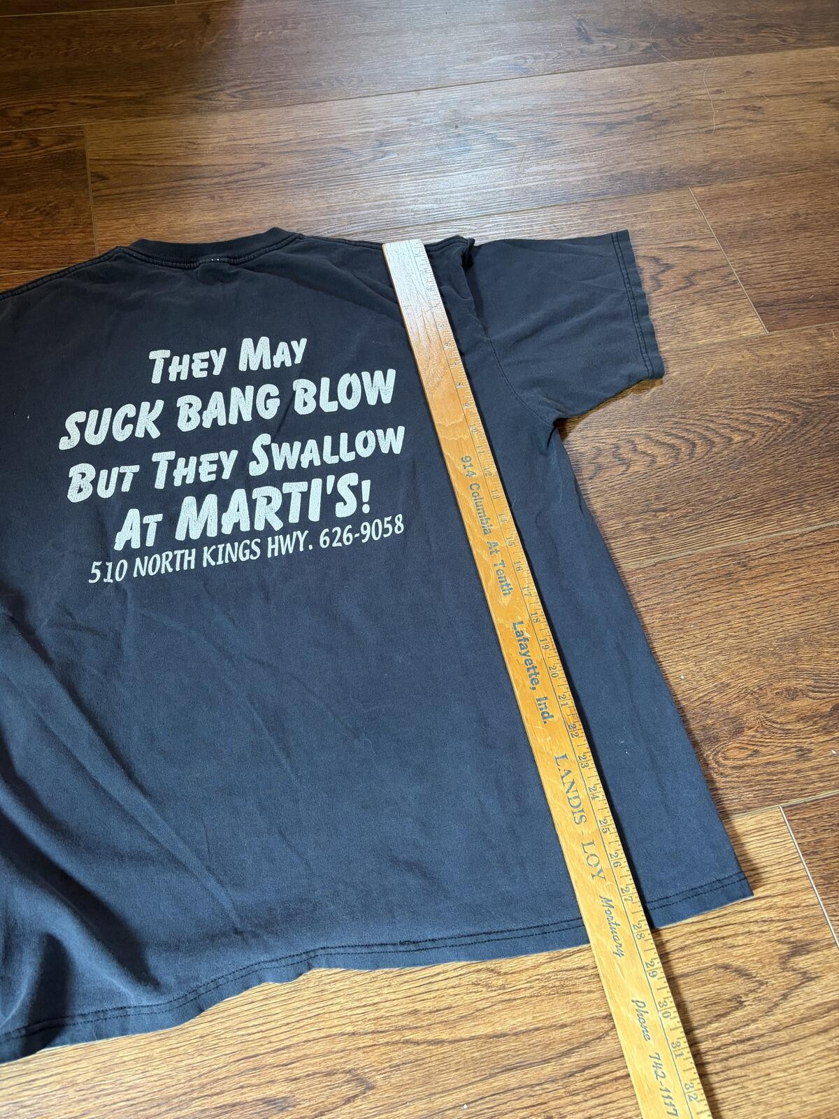 🤫 Vintage 90 Marti&rsquo;s Novelty comedy Biker Graphic Tee
