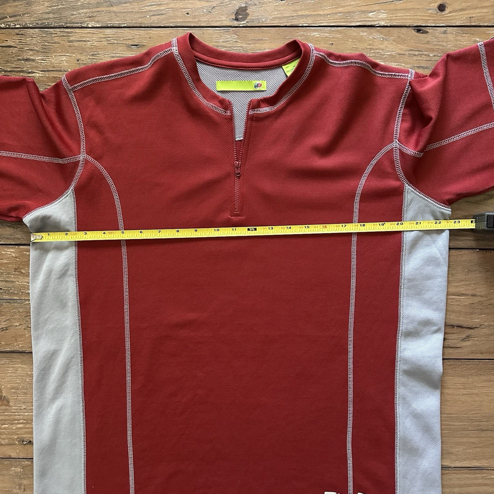 Vtg Mountain Dew Shirt 1/4 Zip Jersey Red Y2K Promo 24 Pack Medium Retro
