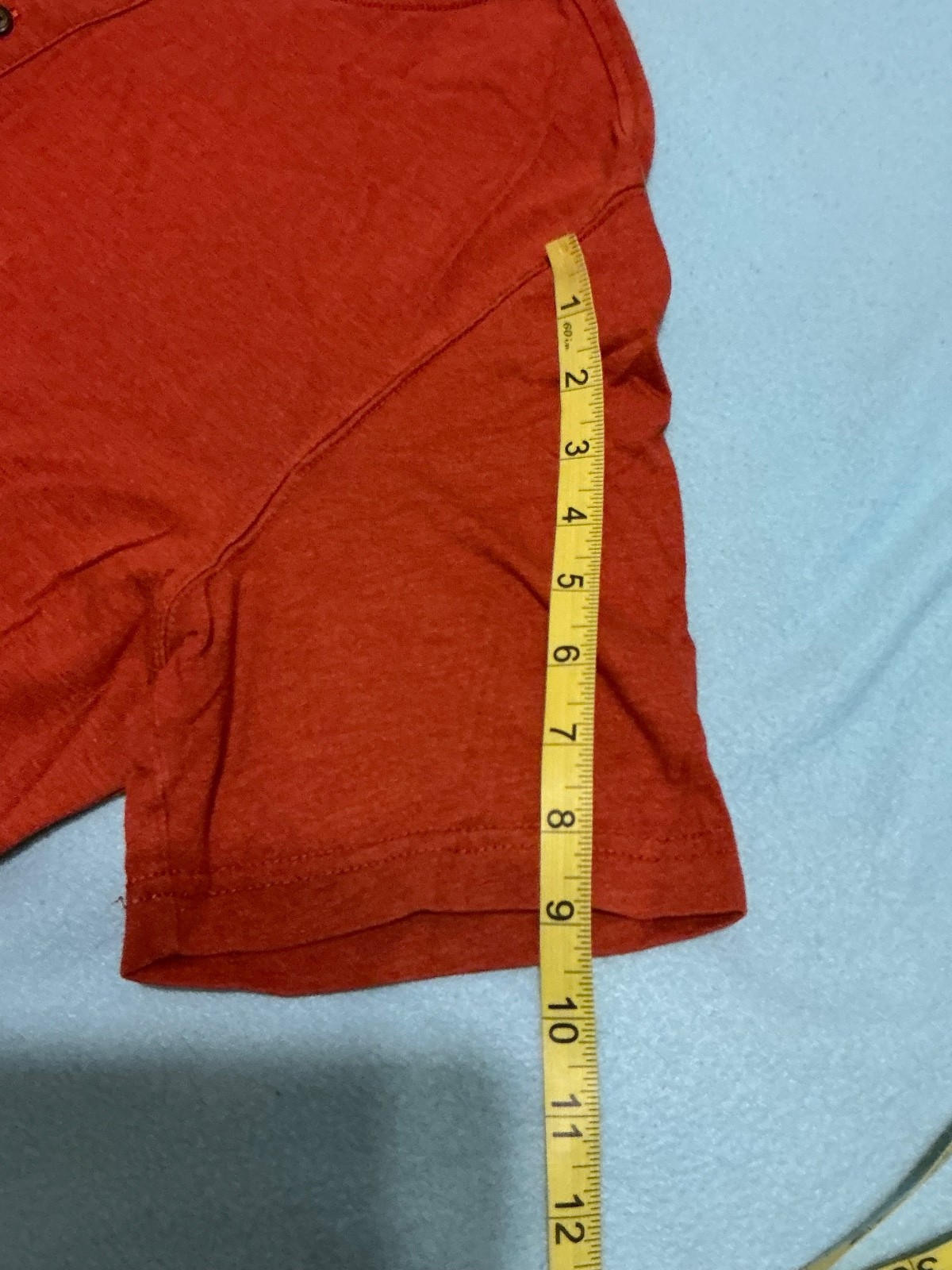 Croft and Barrow Easy Care Button Up Tee Short Sleeve T-Shirt. Size L