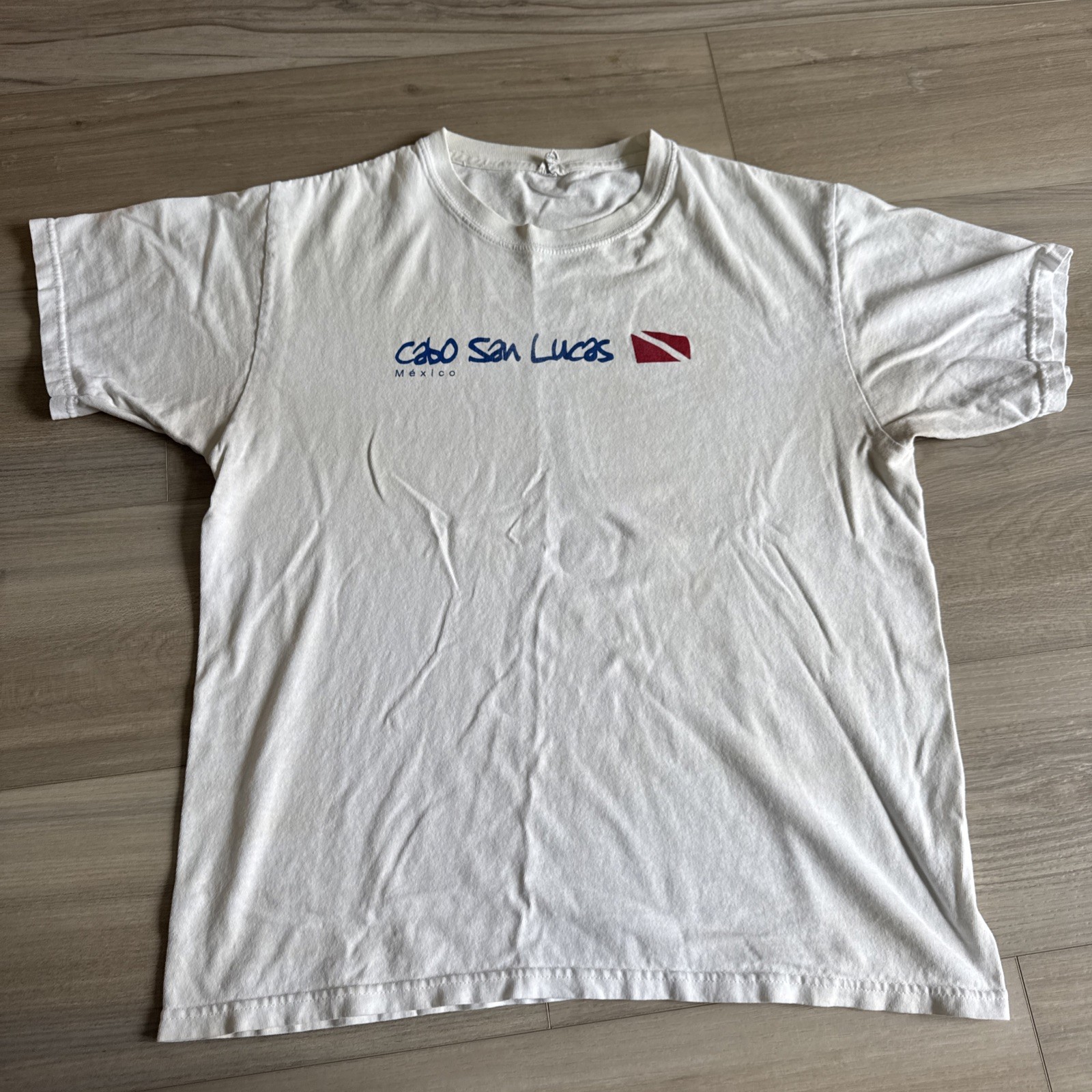 Vintage Yazbek Cabo San Lucas Mexico Diving T-shirt Sz Medium Made In Mexico
