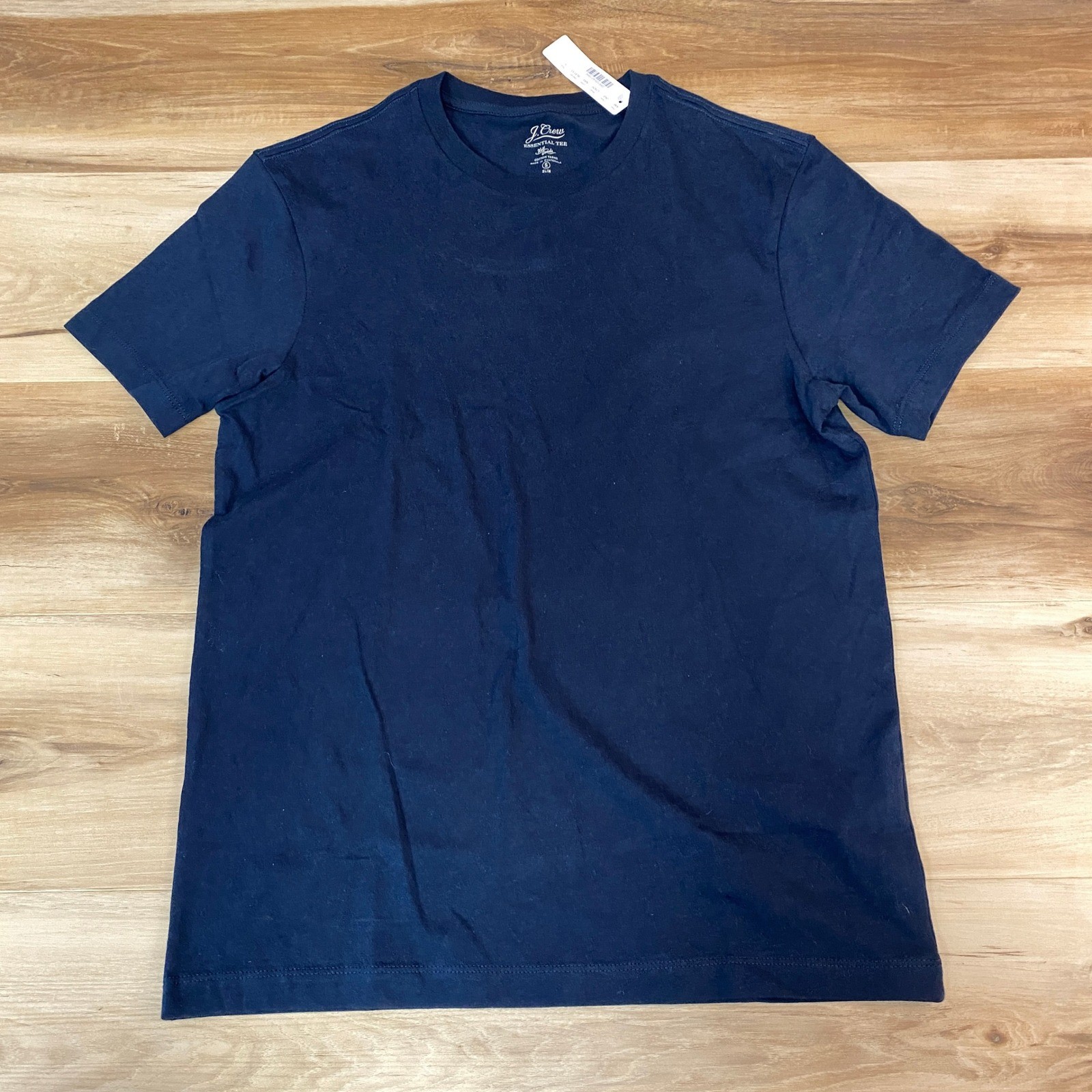 J Crew Essential Slim Fit T Shirt Small Navy Blue Mens Size S Cotton