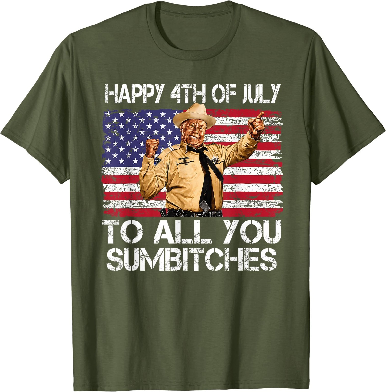 Happy 4th of July to All You Sumbitches Funny Quote Meme T-Shirt