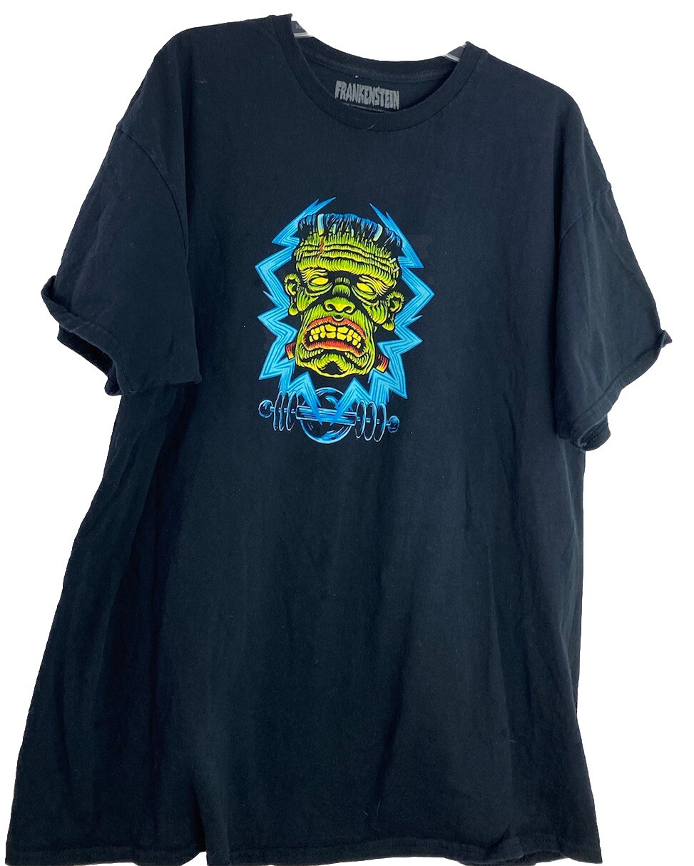 FRANKENSTEIN Lootwear Lootcrate Black Shirt Universal City Studios XL HALLOWEEN