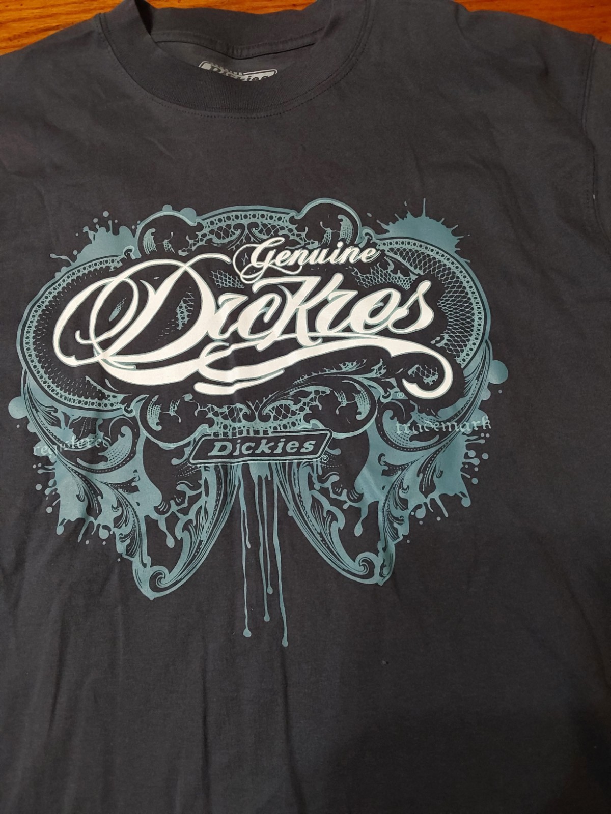 Genuine Dickies Graphic T Shirt Grey Size Large 42-44 Mens New