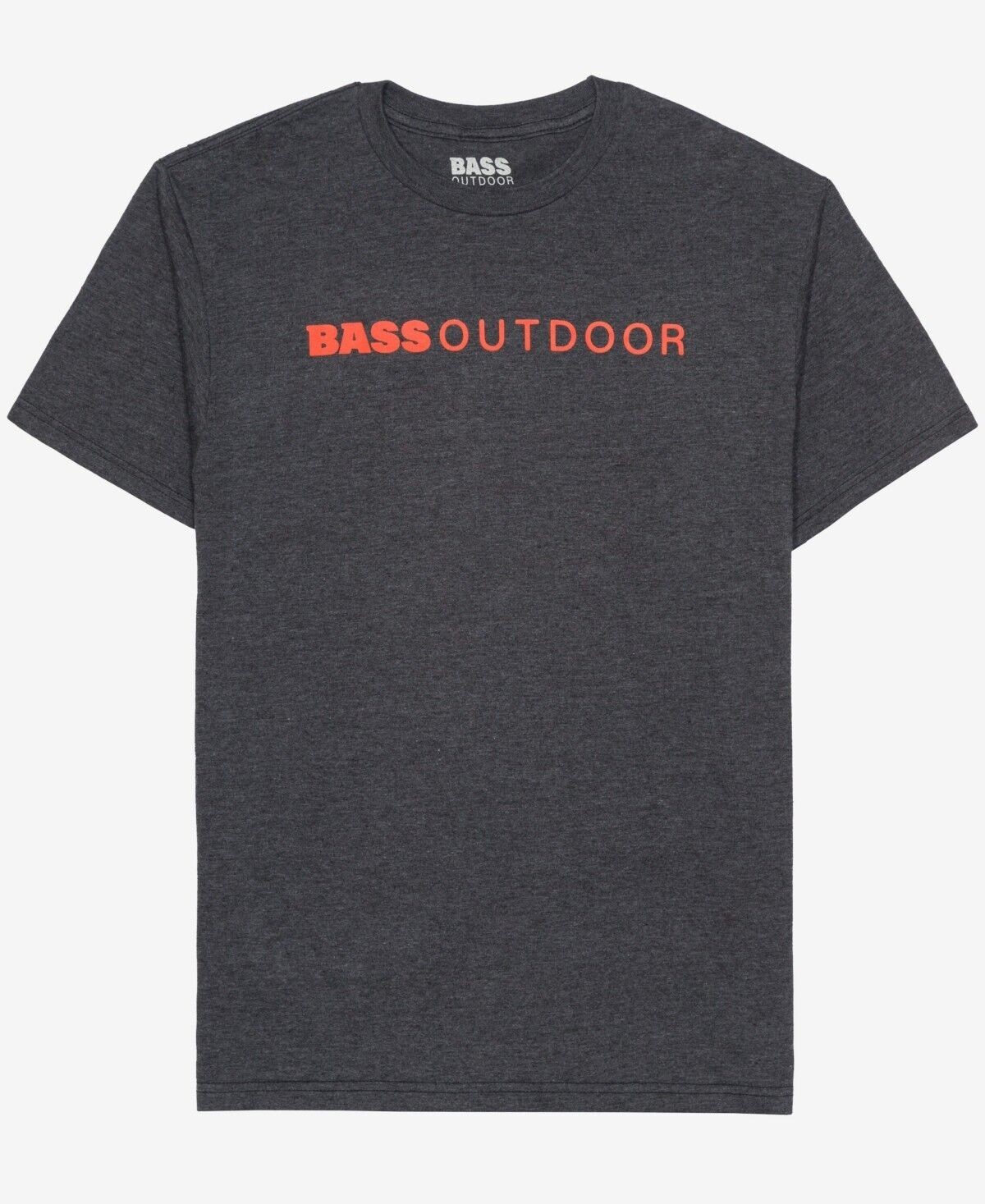 Bass Outdoor Men&rsquo;s Lined T-shirt in Charcoal Heather-2XL