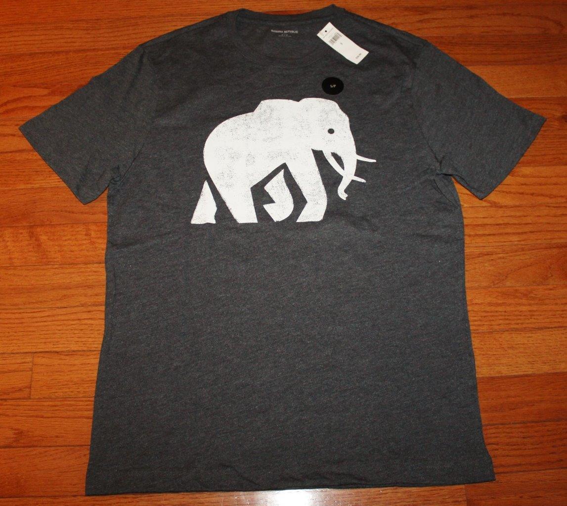 NEW NWT Mens Banana Republic Graphic Logo Elephant Tee T-Shirt 25 Styles Choose
