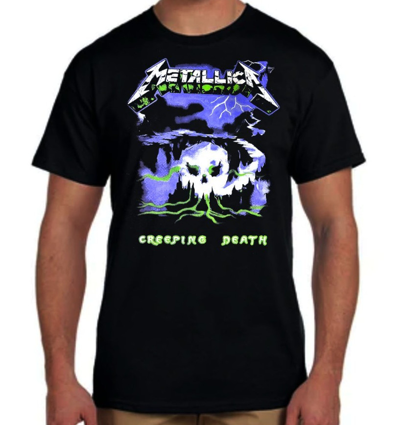Metallica Creeping Death Heavy Metal Band Men&rsquo;s Black T Shirt (Multiple Designs)